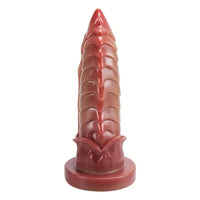 8.66in Ergonomic Beetle Gradient Scales Silicone Dildo Female Masturbator