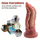 8.66in Ergonomic Beetle Gradient Scales Silicone Dildo Female Masturbator