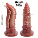 8.66in Ergonomic Beetle Gradient Scales Silicone Dildo Female Masturbator