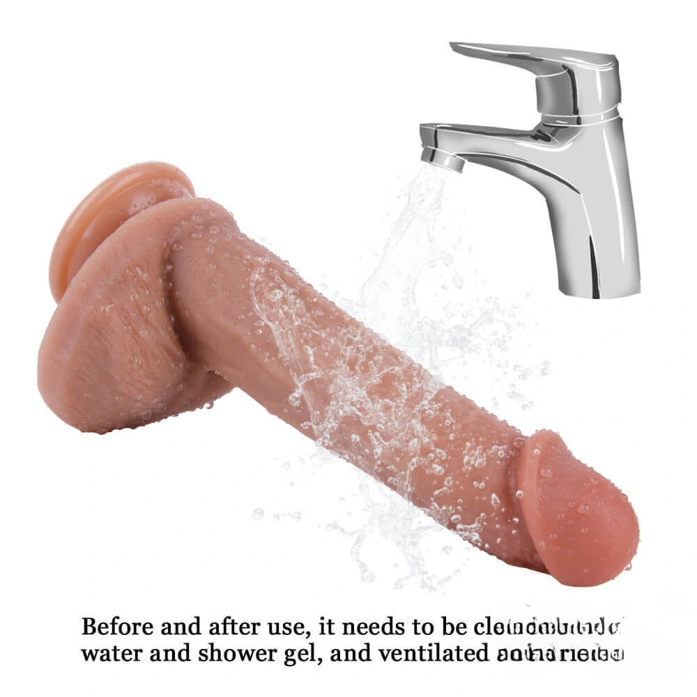 8.66in Erotic Dildo Sextoy For Women With Powerful Suction Cup