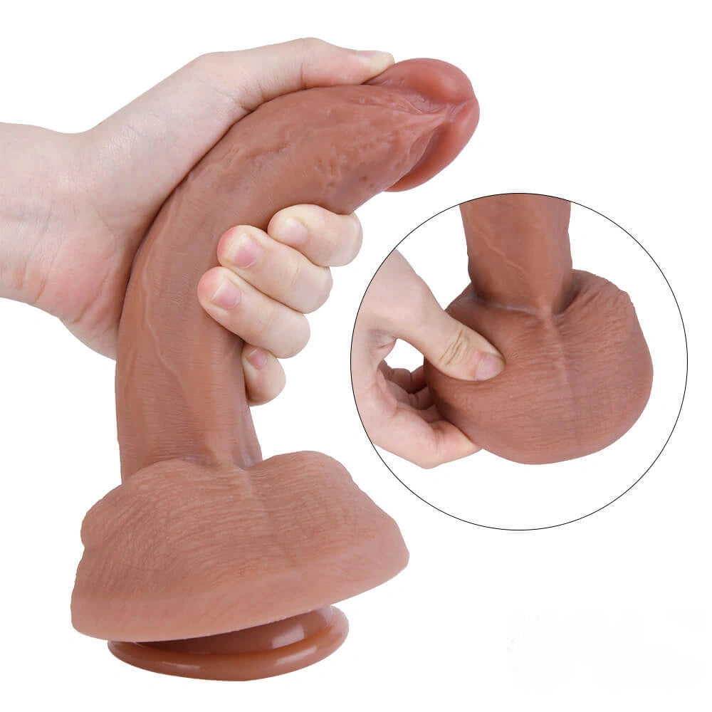 8.66in Erotic Dildo Sextoy For Women With Powerful Suction Cup