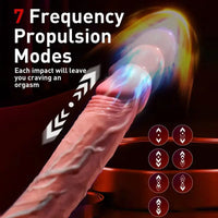 8.66in Expansion Thrusting Rotation Heating Vibrating Remote Dildo
