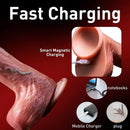 8.66in Expansion Thrusting Rotation Heating Vibrating Remote Dildo