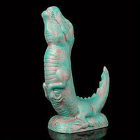 8.66in Fantasy Animal Dinosaur Monster Silicone Thick Soft Dildo For Women
