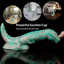 8.66in Fantasy Animal Dinosaur Monster Silicone Thick Soft Dildo For Women