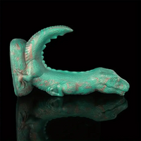 8.66in Fantasy Animal Dinosaur Monster Silicone Thick Soft Dildo For Women