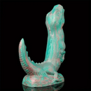 8.66in Fantasy Animal Dinosaur Monster Silicone Thick Soft Dildo For Women