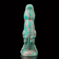 8.66in Fantasy Animal Dinosaur Monster Silicone Thick Soft Dildo For Women