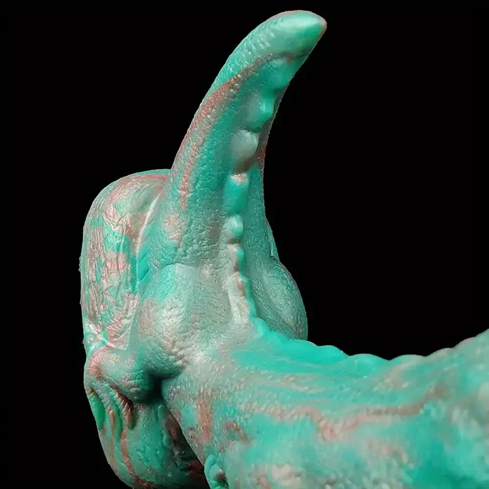 8.66in Fantasy Animal Dinosaur Monster Silicone Thick Soft Dildo For Women