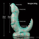 8.66in Fantasy Animal Dinosaur Monster Silicone Thick Soft Dildo For Women
