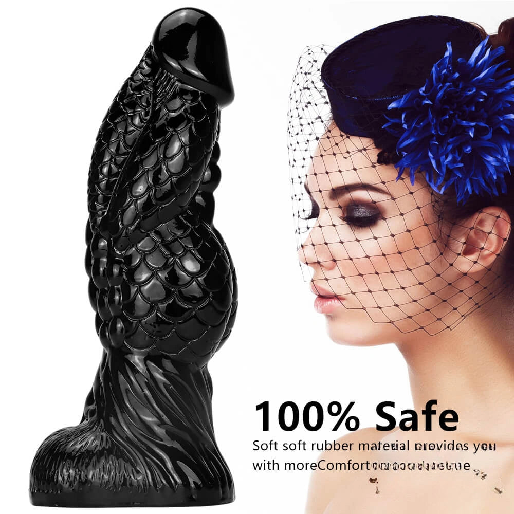 8.66in Fantasy Animal Snake Dildo Thick Penis Sex Toy For Love