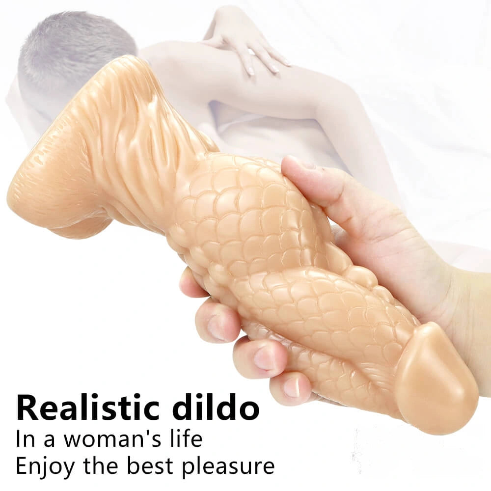 8.66in Fantasy Animal Snake Dildo Thick Penis Sex Toy For Love