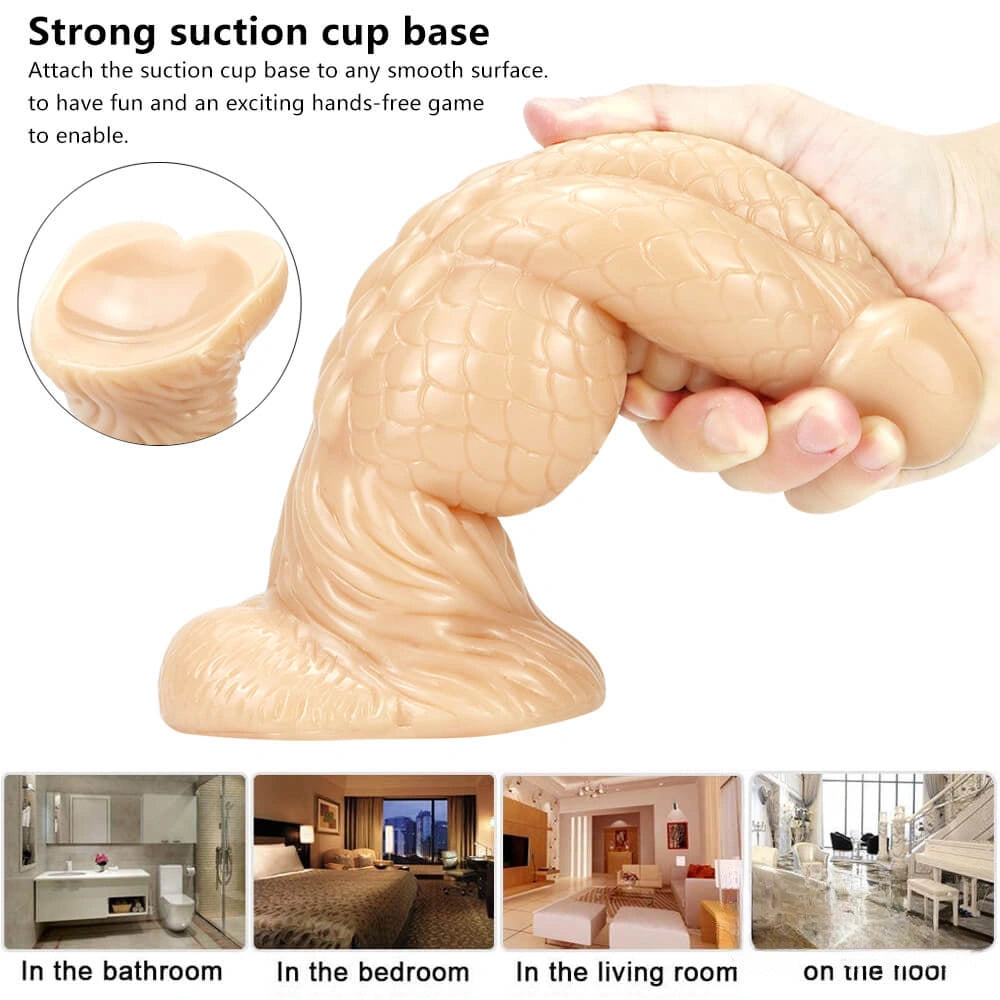 8.66in Fantasy Animal Snake Dildo Thick Penis Sex Toy For Love