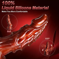 8.66in Fantasy Dragon Monster Silicone Soft Big Dildo For G-Spot