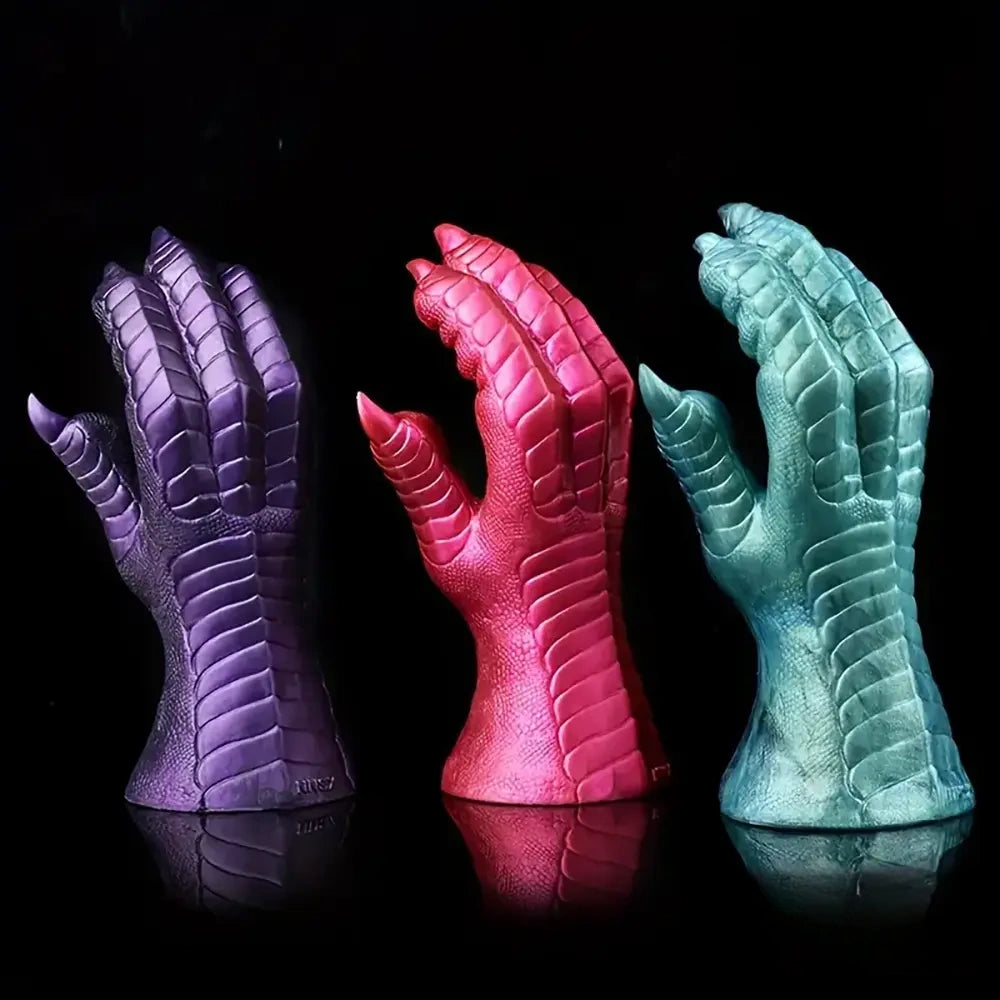 8.66in Fantasy Monster Hands Silicone Soft Dildo For Women G Spot Love