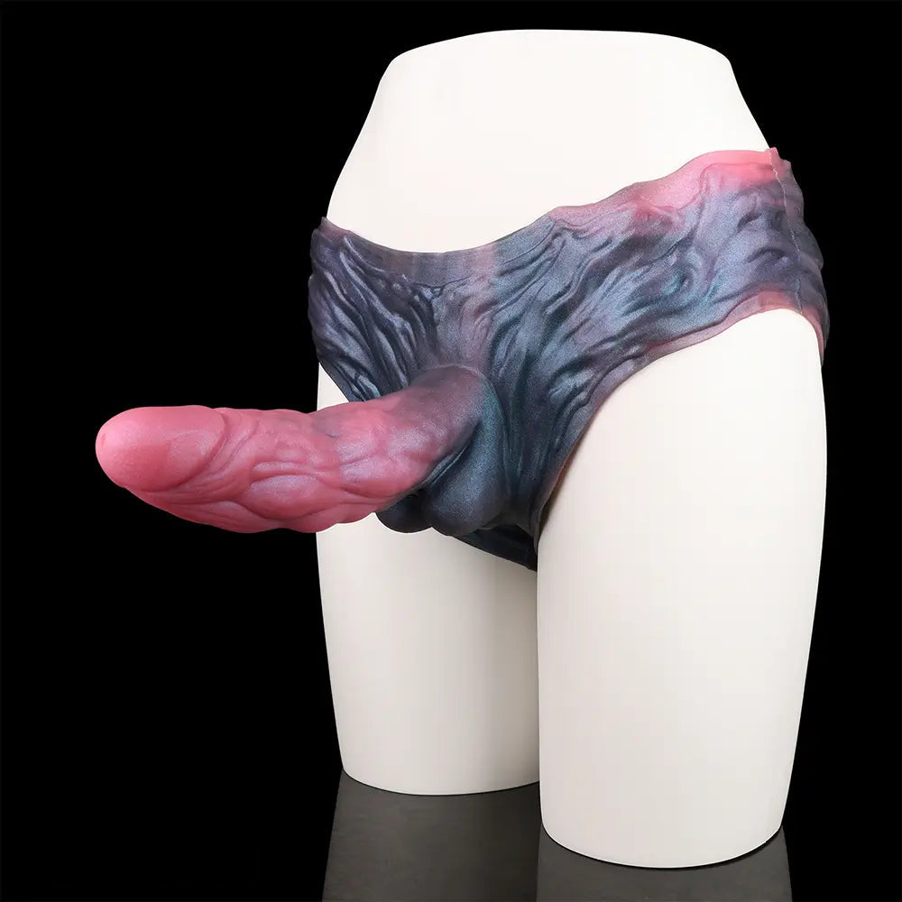 8.66in Fantasy Monster Hollow Dildo Harness Pants Strap on Big Dildo