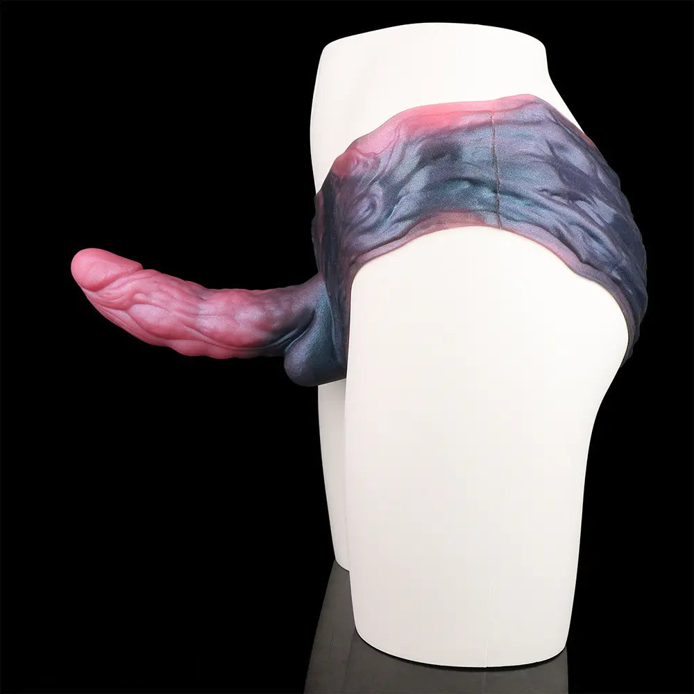 8.66in Fantasy Monster Hollow Dildo Harness Pants Strap on Big Dildo