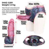 8.66in Fantasy Monster Hollow Dildo Harness Pants Strap on Big Dildo