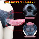 8.66in Fantasy Monster Hollow Dildo Harness Pants Strap on Big Dildo