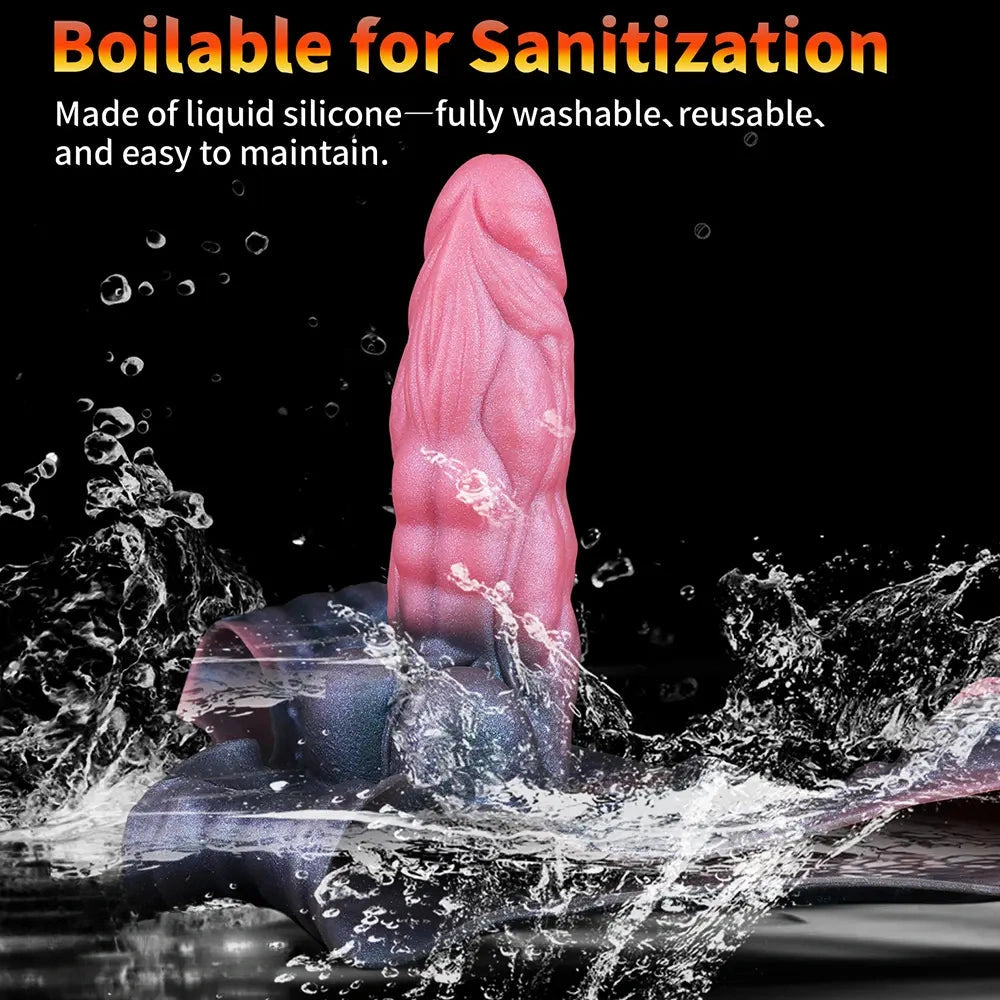 8.66in Fantasy Monster Hollow Dildo Harness Pants Strap on Big Dildo