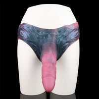 8.66in Fantasy Monster Hollow Dildo Harness Pants Strap on Big Dildo