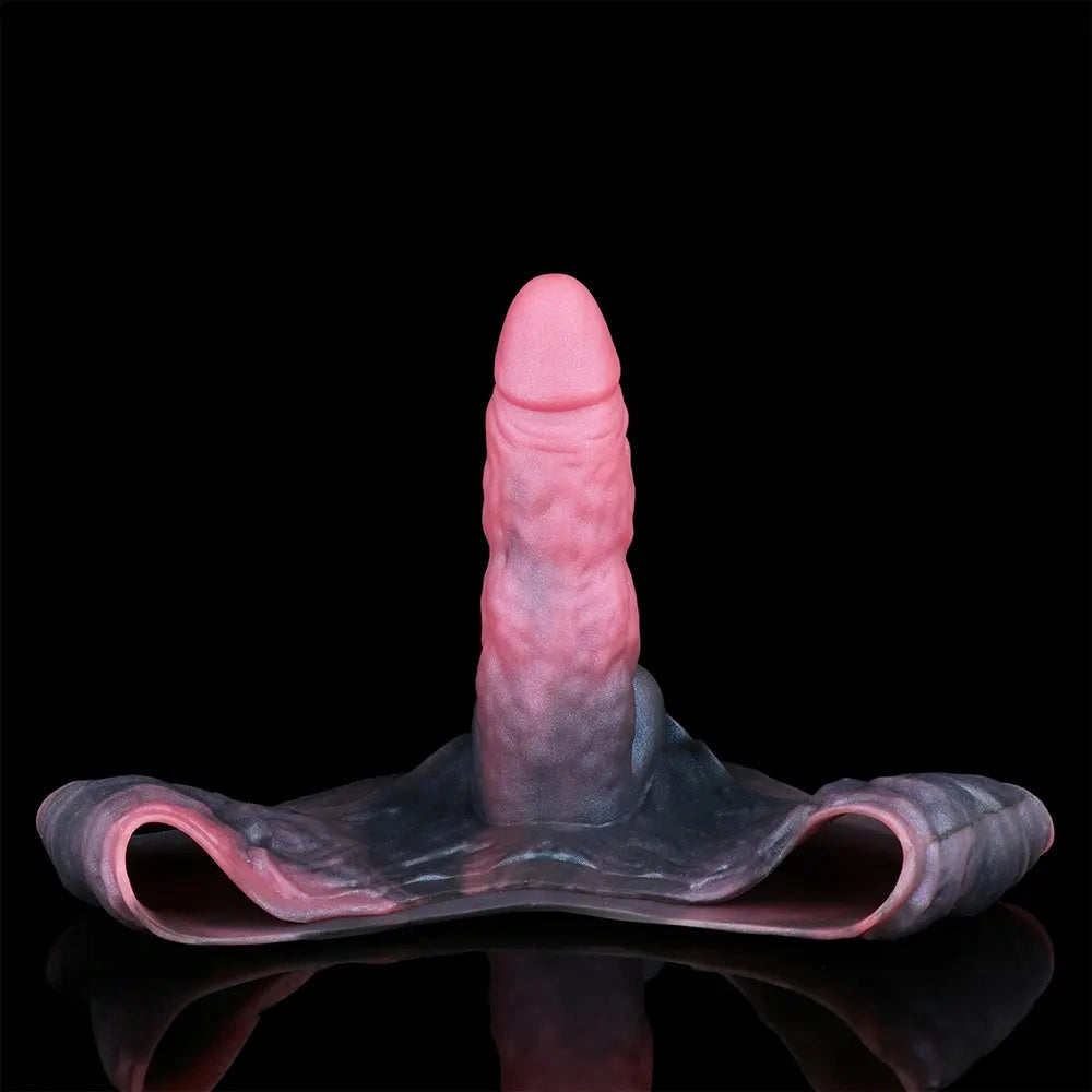 8.66in Fantasy Monster Hollow Dildo Harness Pants Strap on Big Dildo
