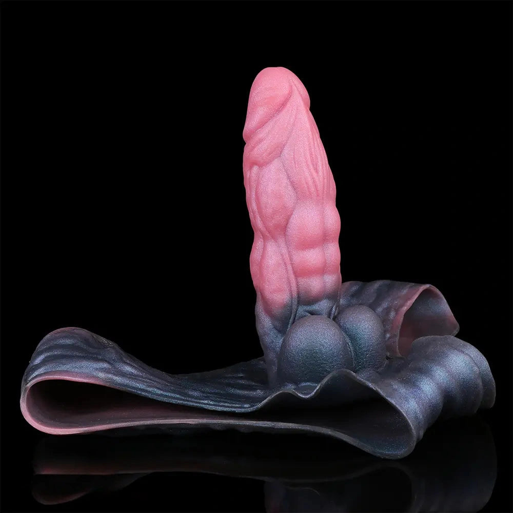 8.66in Fantasy Monster Hollow Dildo Harness Pants Strap on Big Dildo