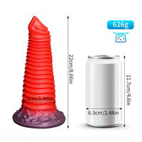 8.66in Fantasy Silicone Soft Big Dildo Female Soft Silicone Anal Plug Dildo