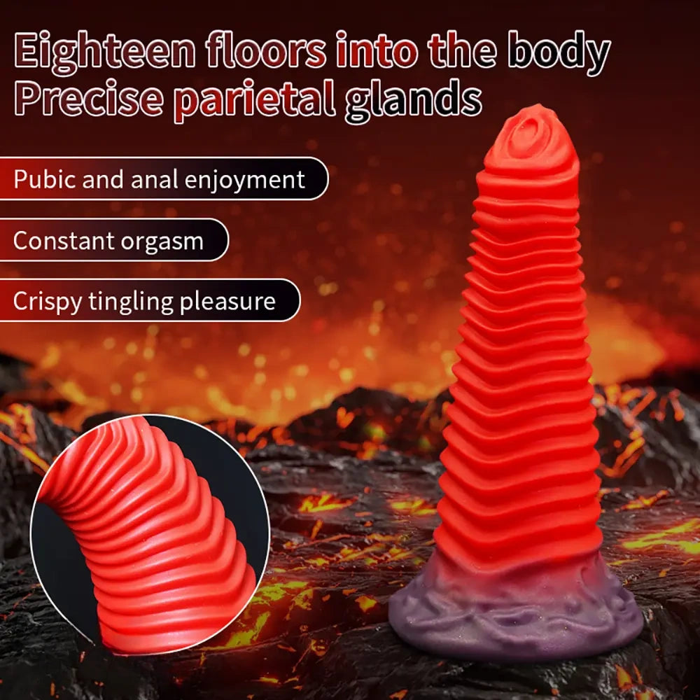 8.66in Fantasy Silicone Soft Big Dildo Female Soft Silicone Anal Plug Dildo