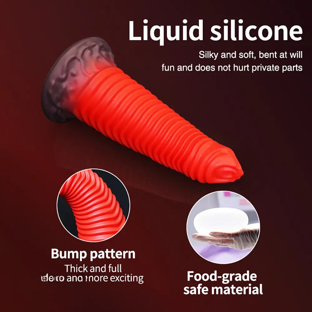 8.66in Fantasy Silicone Soft Big Dildo Female Soft Silicone Anal Plug Dildo