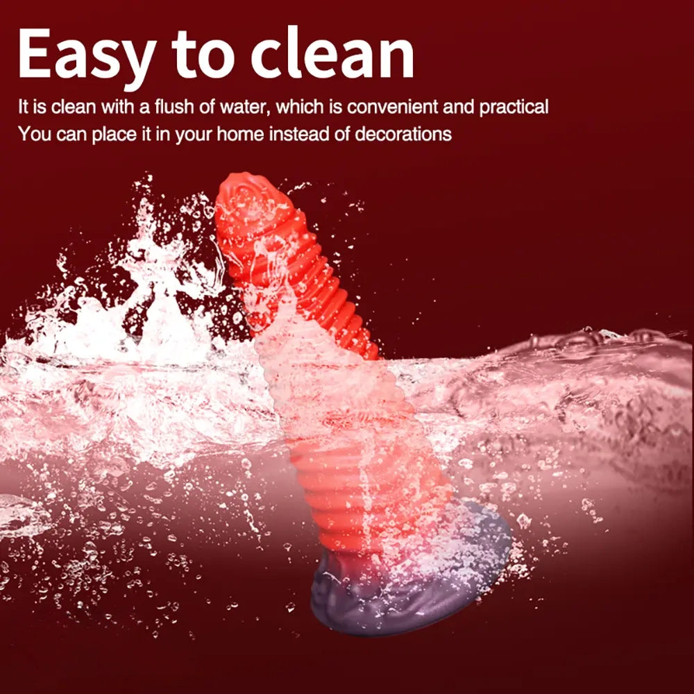 8.66in Fantasy Silicone Soft Big Dildo Female Soft Silicone Anal Plug Dildo