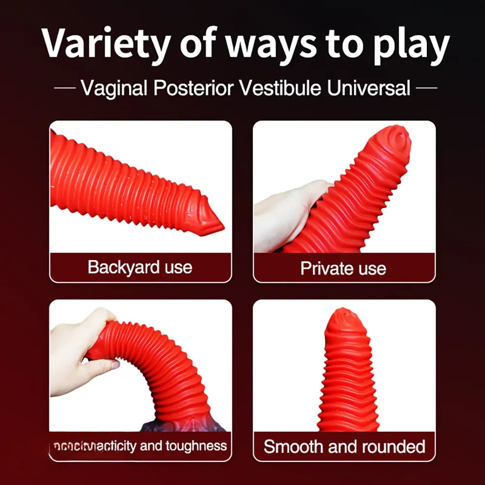 8.66in Fantasy Silicone Soft Big Dildo Female Soft Silicone Anal Plug Dildo