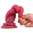 8.66in Fire Design Lifelike Dildo Soft Silicone Thick Adult Sex Toy