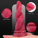 8.66in Fire Design Lifelike Dildo Soft Silicone Thick Adult Sex Toy