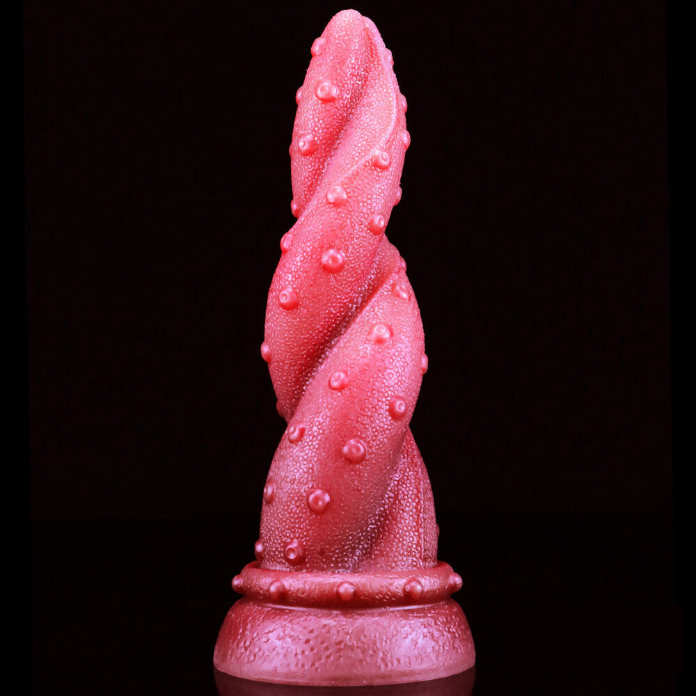8.66in Fire Design Lifelike Dildo Soft Silicone Thick Adult Sex Toy