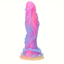 8.66in Glowing Dragon Silicone Monster Dildo For Women Thick Anal Toy