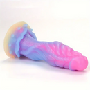 8.66in Glowing Dragon Silicone Monster Dildo For Women Thick Anal Toy