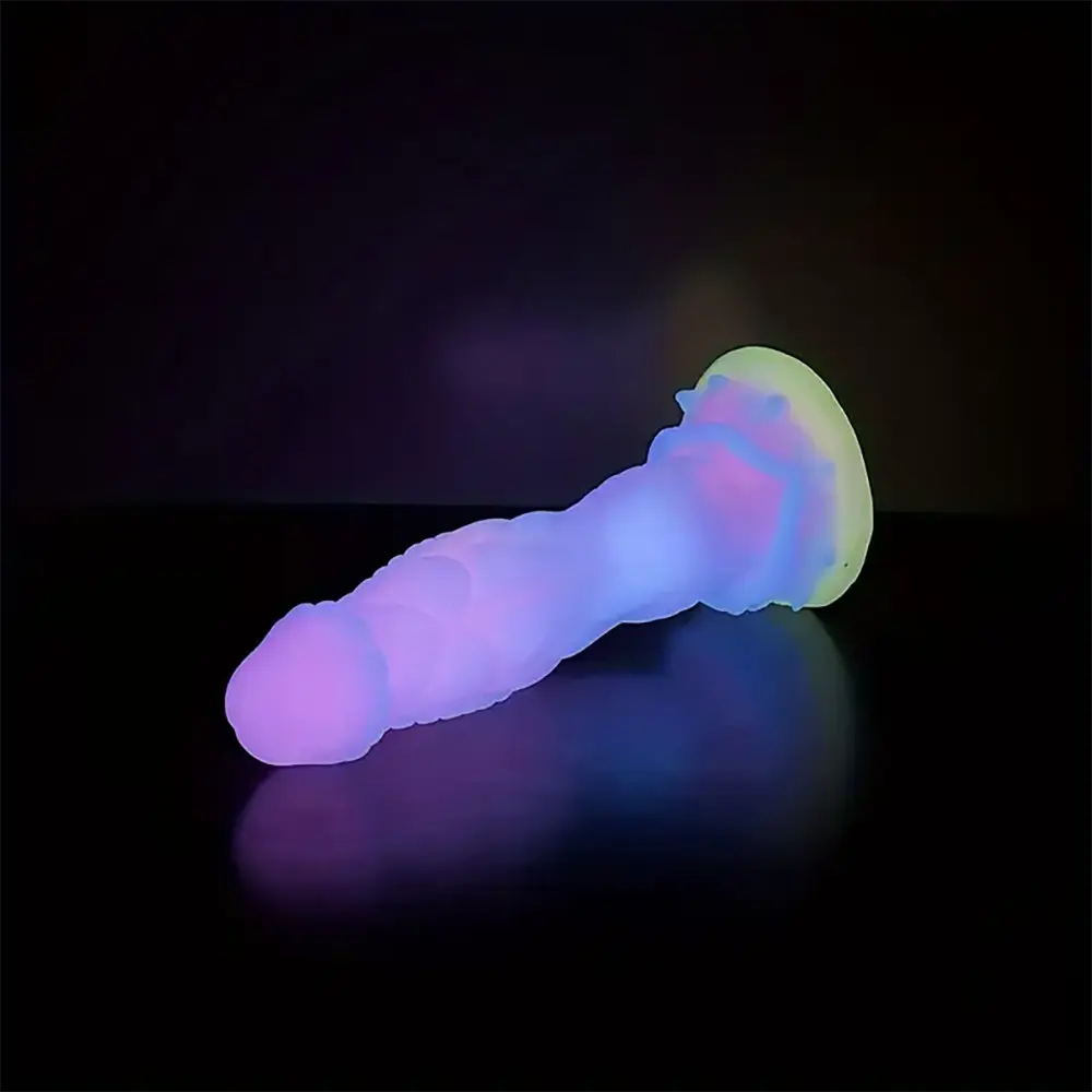 8.66in Glowing Dragon Silicone Monster Dildo For Women Thick Anal Toy