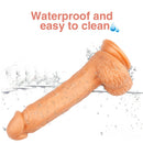 8.66in Gold Dual Layer Silicone Dildo For Men Women Sex