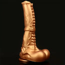 8.66in Golden Silicone Huge Horse Cock Dildo For Vaginal Prostate Massage