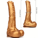 8.66in Golden Silicone Huge Horse Cock Dildo For Vaginal Prostate Massage