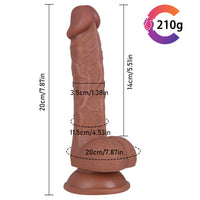 8.66in High Stretchy TPE Lifelike Dildo For Female Masturbation