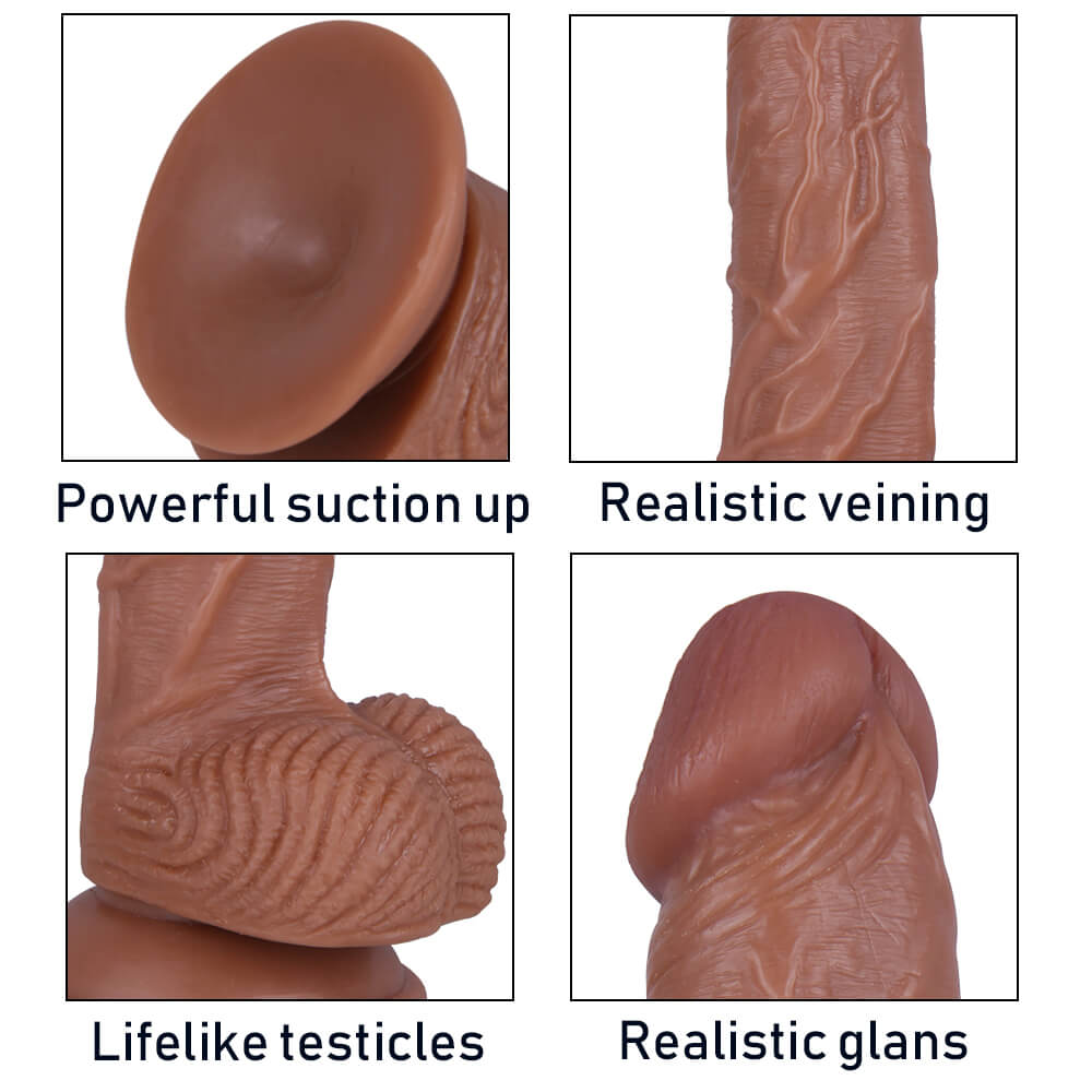8.66in High Stretchy TPE Lifelike Dildo For Female Masturbation