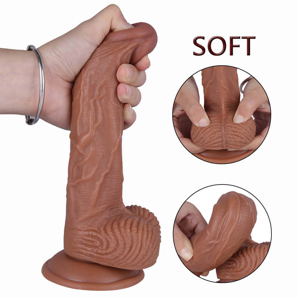 8.66in High Stretchy TPE Lifelike Dildo For Female Masturbation