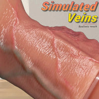 8.66in Inflatable Strap on Lifelike Big Dildo Soft Texture Smooth Dildo Toy