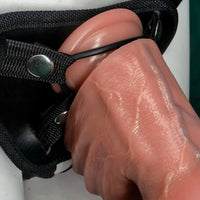 8.66in Inflatable Strap on Lifelike Big Dildo Soft Texture Smooth Dildo Toy