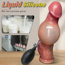 8.66in Inflatable Strap on Lifelike Big Dildo Soft Texture Smooth Dildo Toy