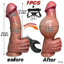 8.66in Inflatable Strap on Lifelike Big Dildo Soft Texture Smooth Dildo Toy