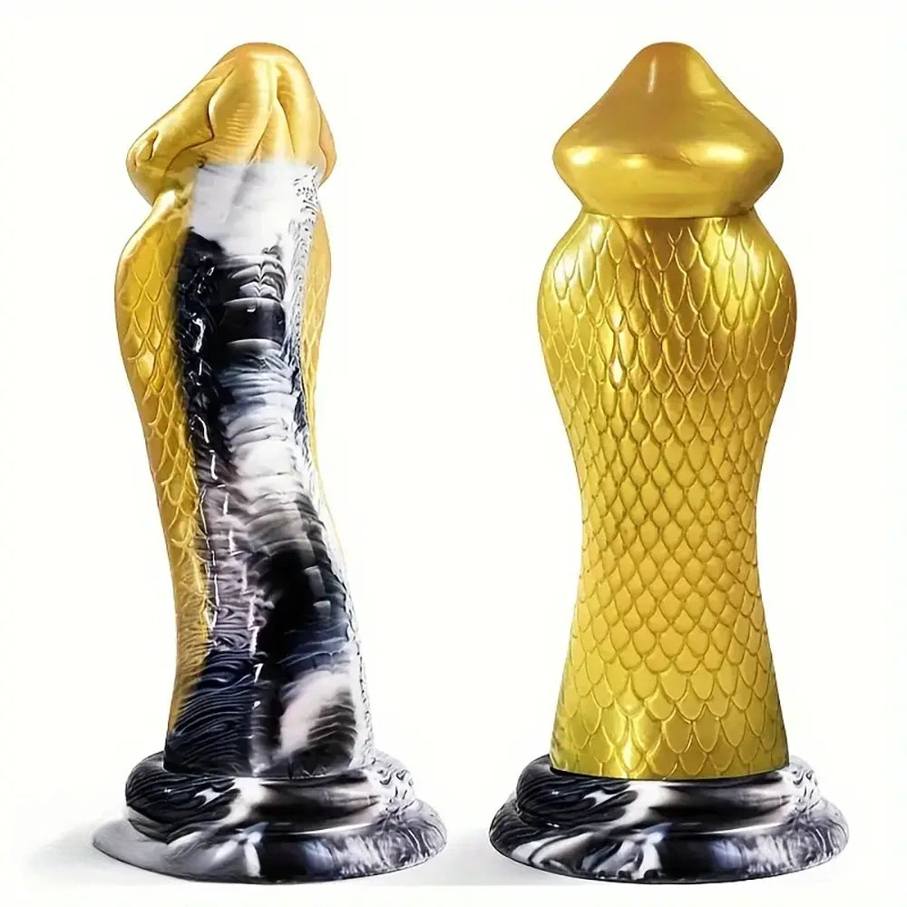 8.66in Kobra Monster Cock Adult Toy Snake Thick Anal Dildo For G-spot