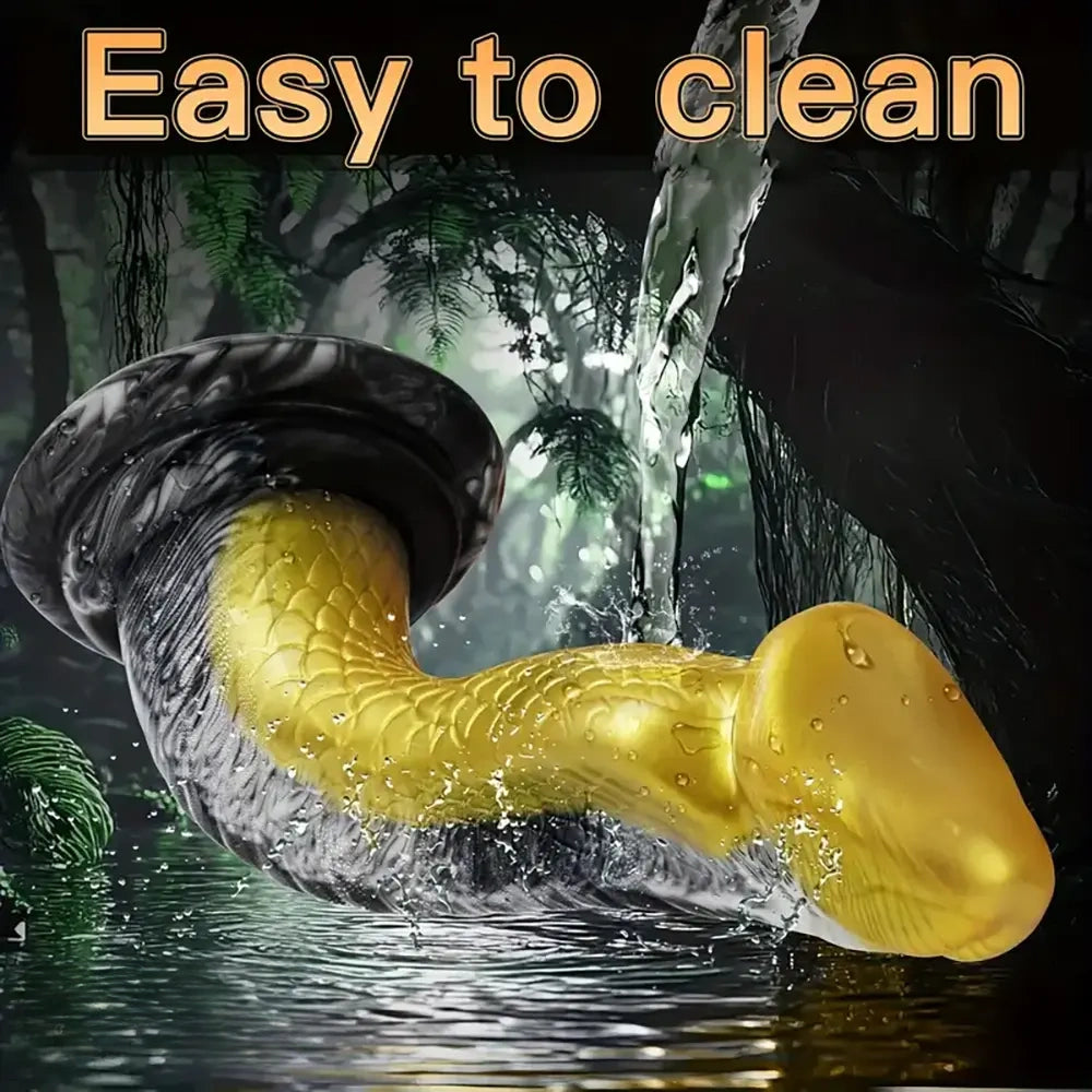 8.66in Kobra Monster Cock Adult Toy Snake Thick Anal Dildo For G-spot